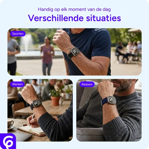 SBG Alpine Nylon - Apple Watch Bandje - 38/40/41/42MM - Zwart afbeelding 7