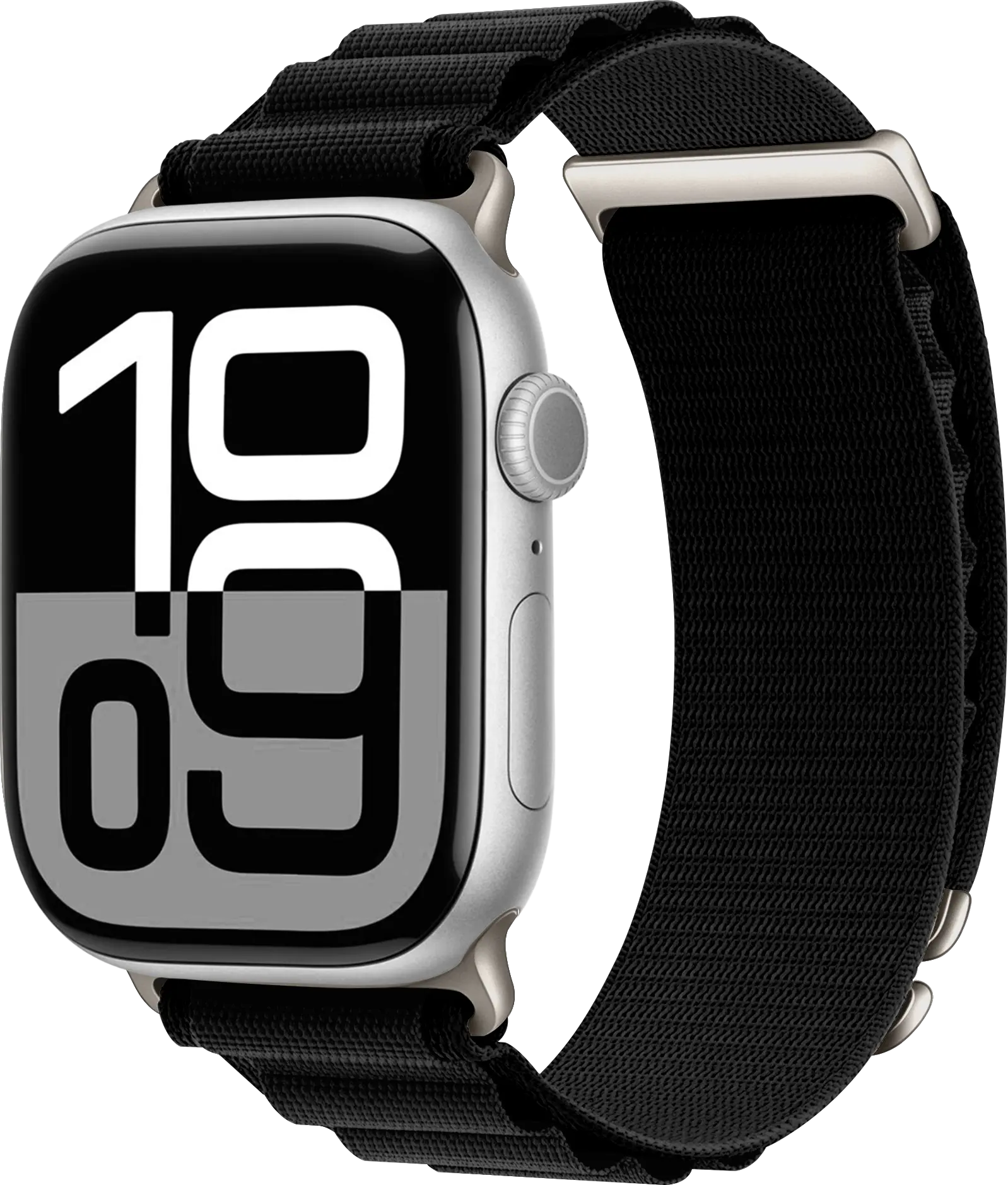 SBG Alpine Nylon - Apple Watch Bandje - 38/40/41/42MM - Zwart afbeelding 1