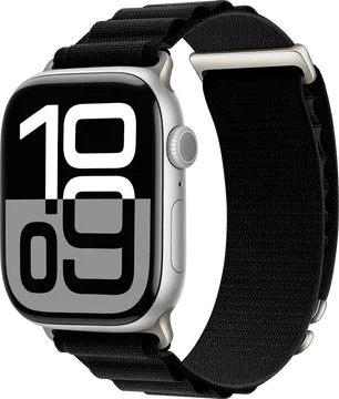 SBG Alpine Nylon - Apple Watch Bandje - 38/40/41/42MM - Zwart