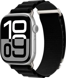 SBG Alpine Nylon - Apple Watch Bandje - 38/40/41/42MM - Zwart afbeelding