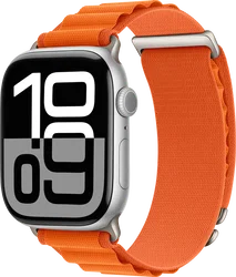 SBG Alpine Nylon - Apple Watch Bandje - 38/40/41/42MM - Oranje afbeelding