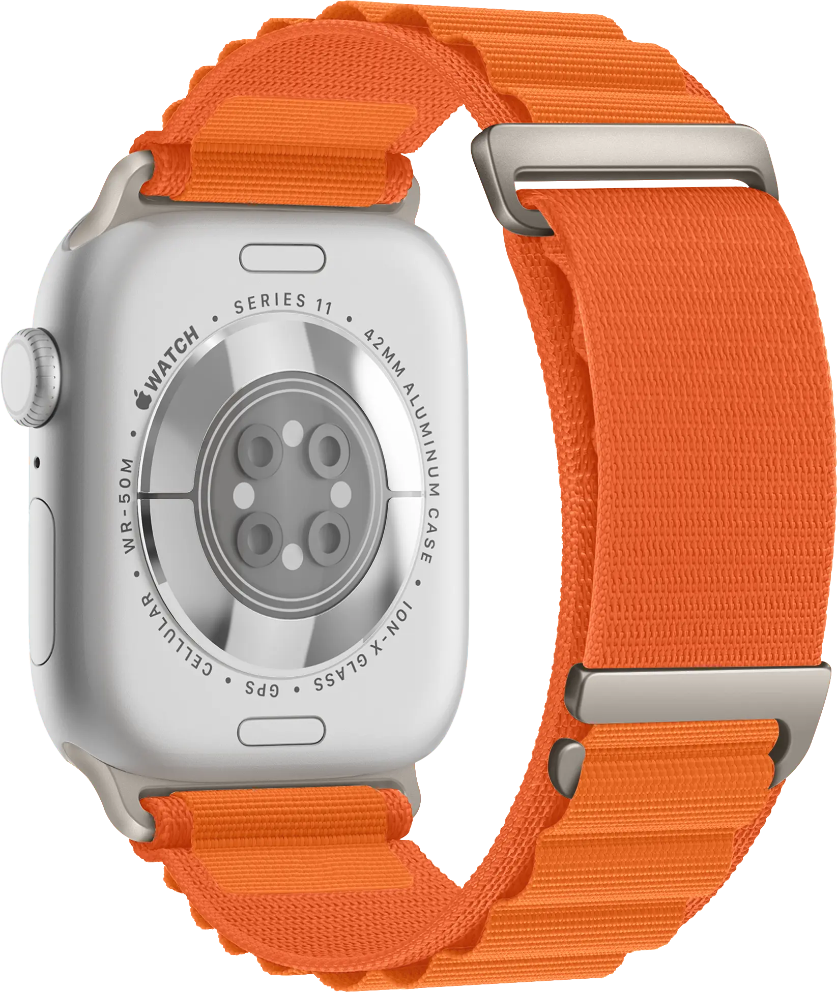 SBG Alpine Nylon - Apple Watch Bandje - 38/40/41/42MM - Oranje afbeelding 9