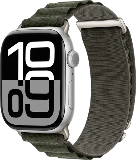 SBG Alpine Nylon - Apple Watch Bandje - 38/40/41/42MM - Groen afbeelding 1
