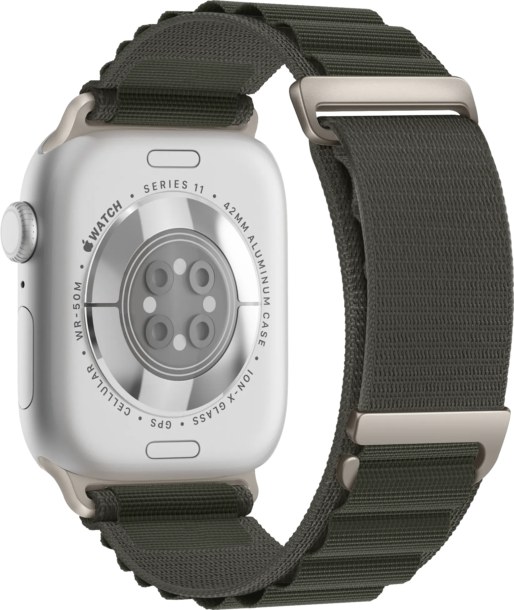 SBG Alpine Nylon - Apple Watch Bandje - 38/40/41/42MM - Groen afbeelding 9