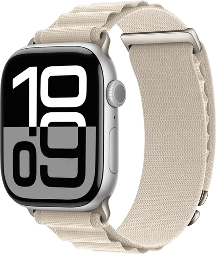 SBG Alpine Nylon - Apple Watch Bandje - 38/40/41/42MM - Sterrenlicht afbeelding 1