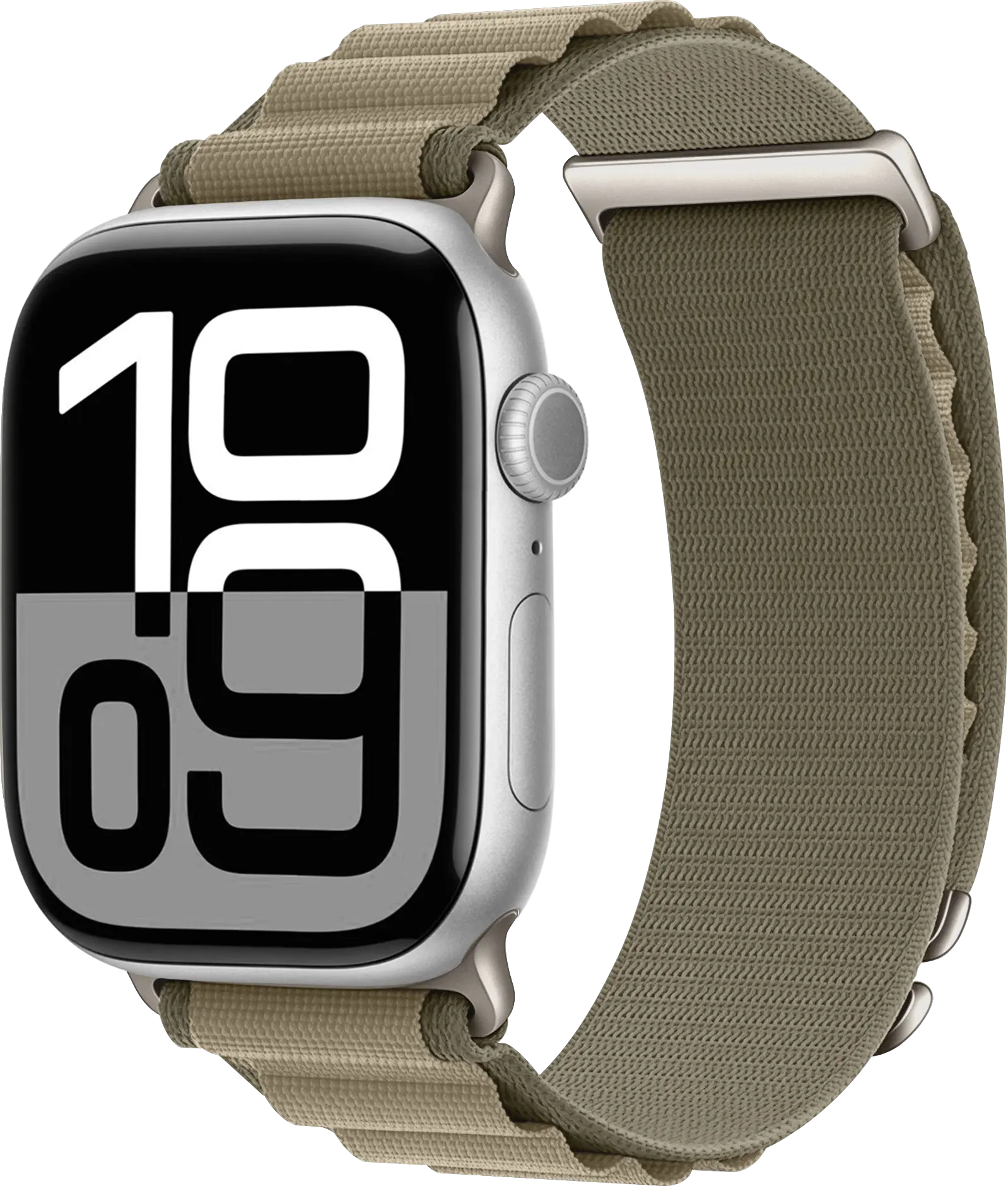 SBG Alpine Nylon - Apple Watch Bandje - 38/40/41/42MM - Olijf Groen afbeelding 1