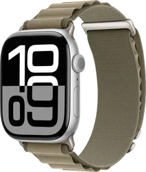 SBG Alpine Nylon - Apple Watch Bandje - 38/40/41/42MM - Olijf Groen afbeelding