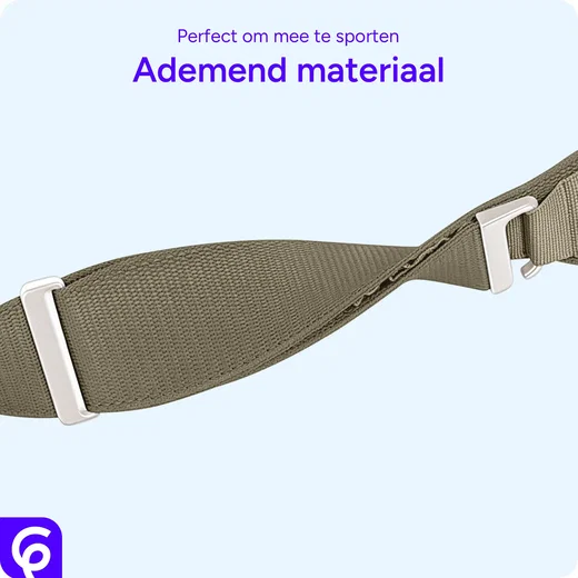 SBG Alpine Nylon - Apple Watch Bandje - 38/40/41/42MM - Olijf Groen afbeelding 6