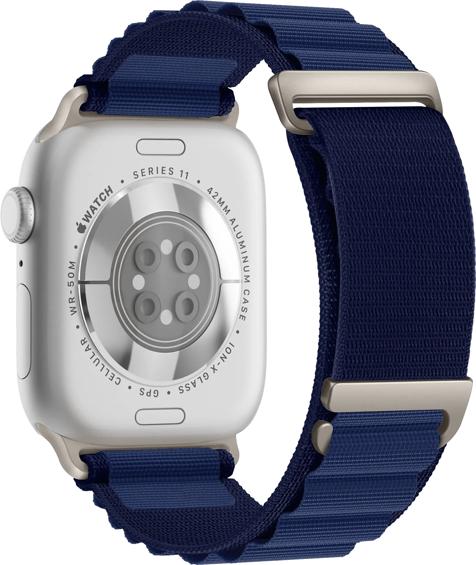 SBG Alpine Nylon - Apple Watch Bandje - 38/40/41/42MM - Navy afbeelding 9