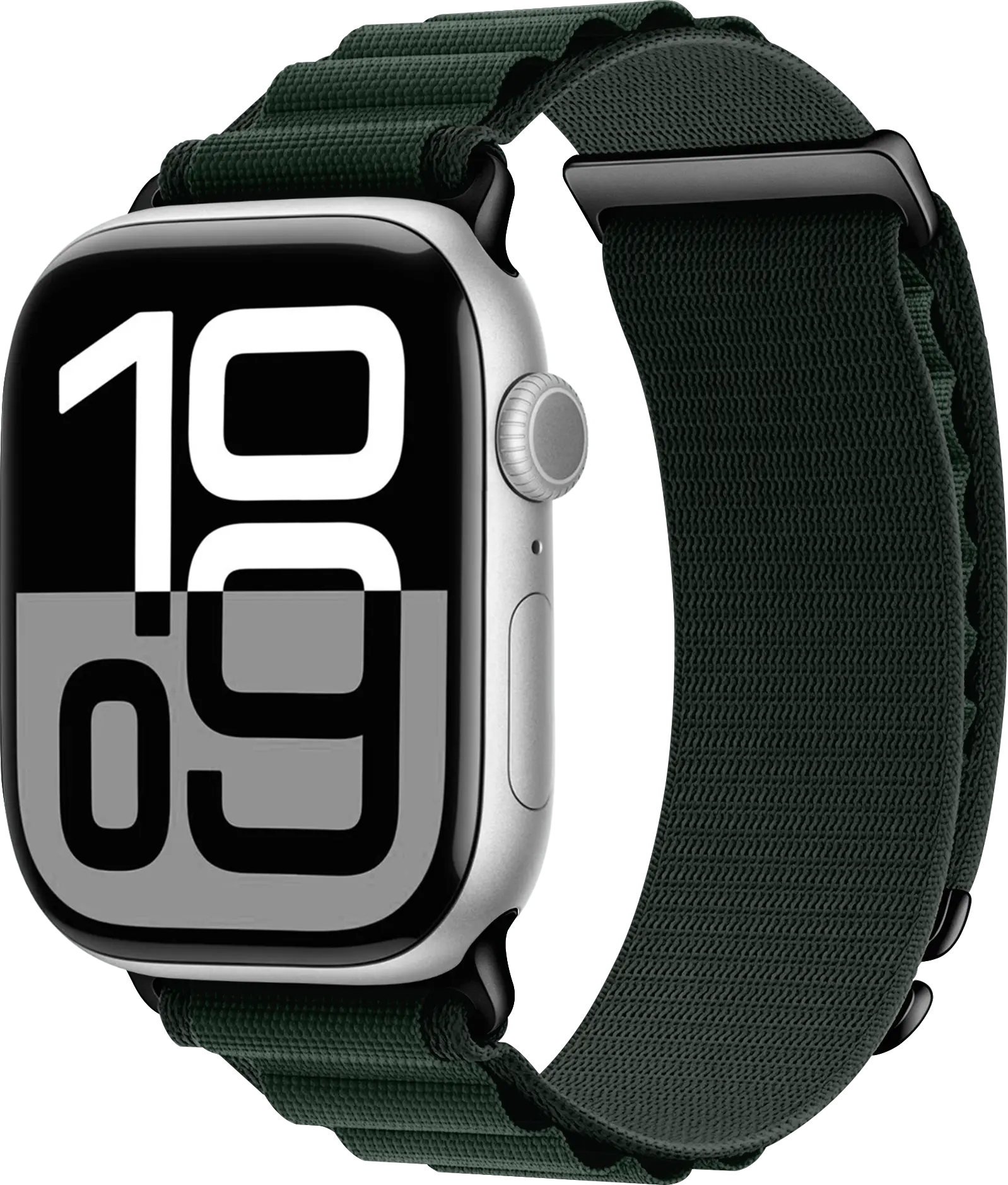 SBG Alpine Nylon - Apple Watch Bandje - 38/40/41/42MM - Donkergroen afbeelding 1