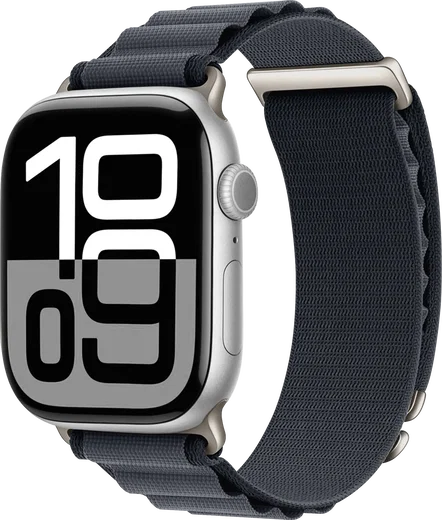 SBG Alpine Nylon - Apple Watch Bandje - 38/40/41/42MM - Grijs afbeelding 1