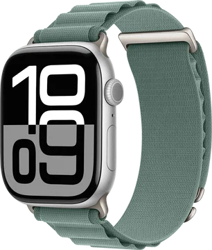 SBG Alpine Nylon - Apple Watch Bandje - 38/40/41/42MM - Lichtgroen