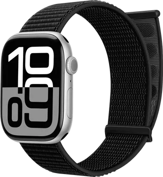 SBG Nylon Loop - Apple Watch Bandje - 49/46/45/44/42MM - Zwart