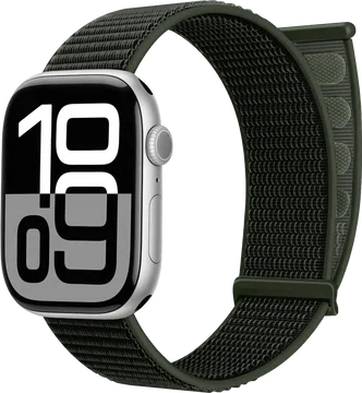 SBG Nylon Loop - Apple Watch Bandje - 49/46/45/44/42MM - Leger Groen