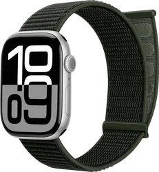 SBG Nylon Loop - Apple Watch Bandje - 49/46/45/44/42MM - Leger Groen afbeelding