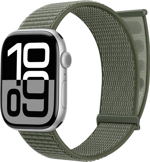 SBG Nylon Loop - Apple Watch Bandje - 49/46/45/44/42MM - Groen afbeelding 1