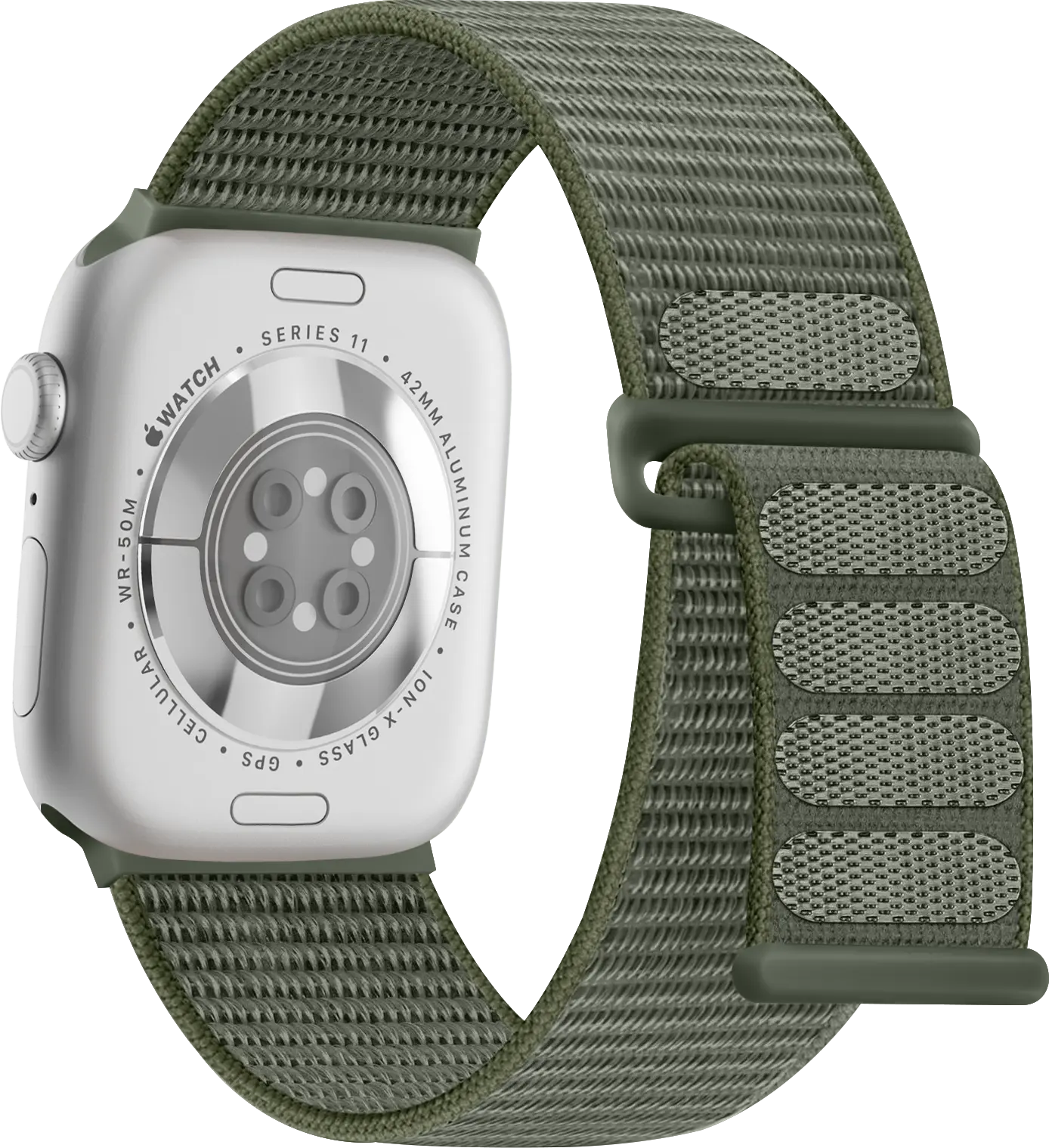 SBG Nylon Loop - Apple Watch Bandje - 49/46/45/44/42MM - Groen afbeelding 9