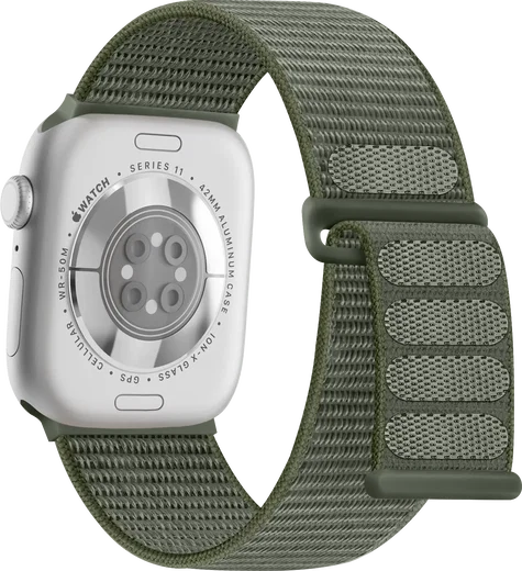 SBG Nylon Loop - Apple Watch Bandje - 49/46/45/44/42MM - Groen afbeelding 9