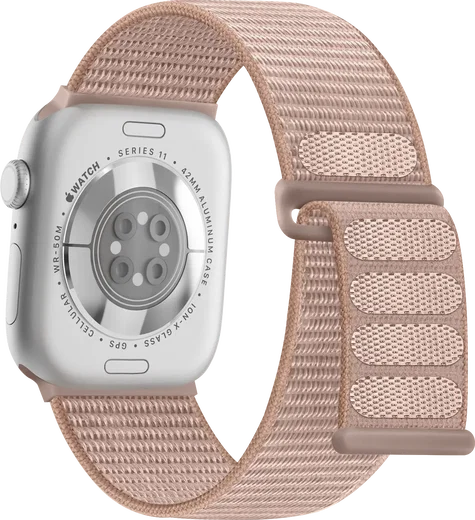 SBG Nylon Loop - Apple Watch Bandje - 49/46/45/44/42MM - Roze afbeelding 9