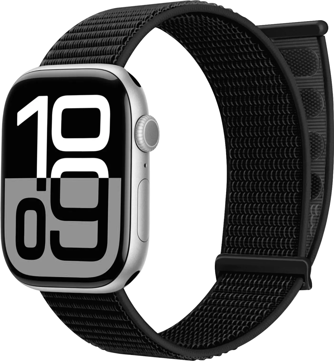 SBG Nylon Loop - Apple Watch Bandje - 38/40/41/42MM - Zwart afbeelding 1