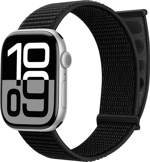 SBG Nylon Loop - Apple Watch Bandje - 38/40/41/42MM - Zwart afbeelding 1