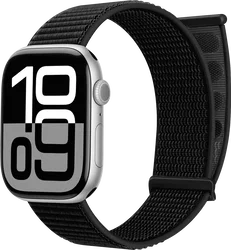SBG Nylon Loop - Apple Watch Bandje - 38/40/41/42MM - Zwart afbeelding
