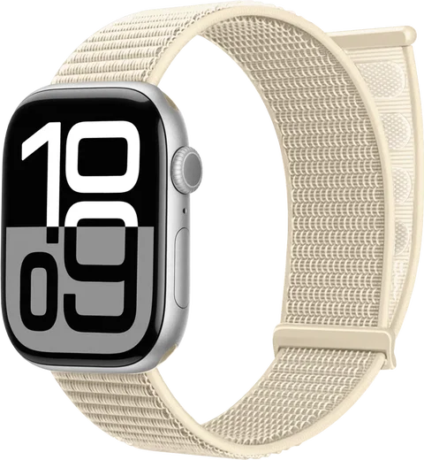 SBG Nylon Loop - Apple Watch Bandje - 38/40/41/42MM - Sterrenlicht afbeelding 1