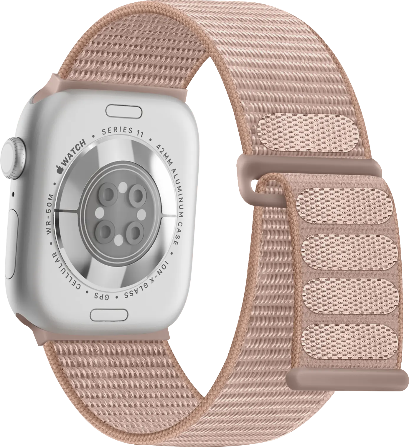 SBG Nylon Loop - Apple Watch Bandje - 38/40/41/42MM - Roze afbeelding 9