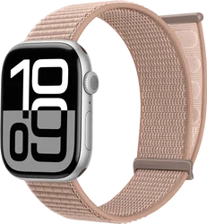 SBG Nylon Loop - Apple Watch Bandje - 38/40/41/42MM - Roze afbeelding