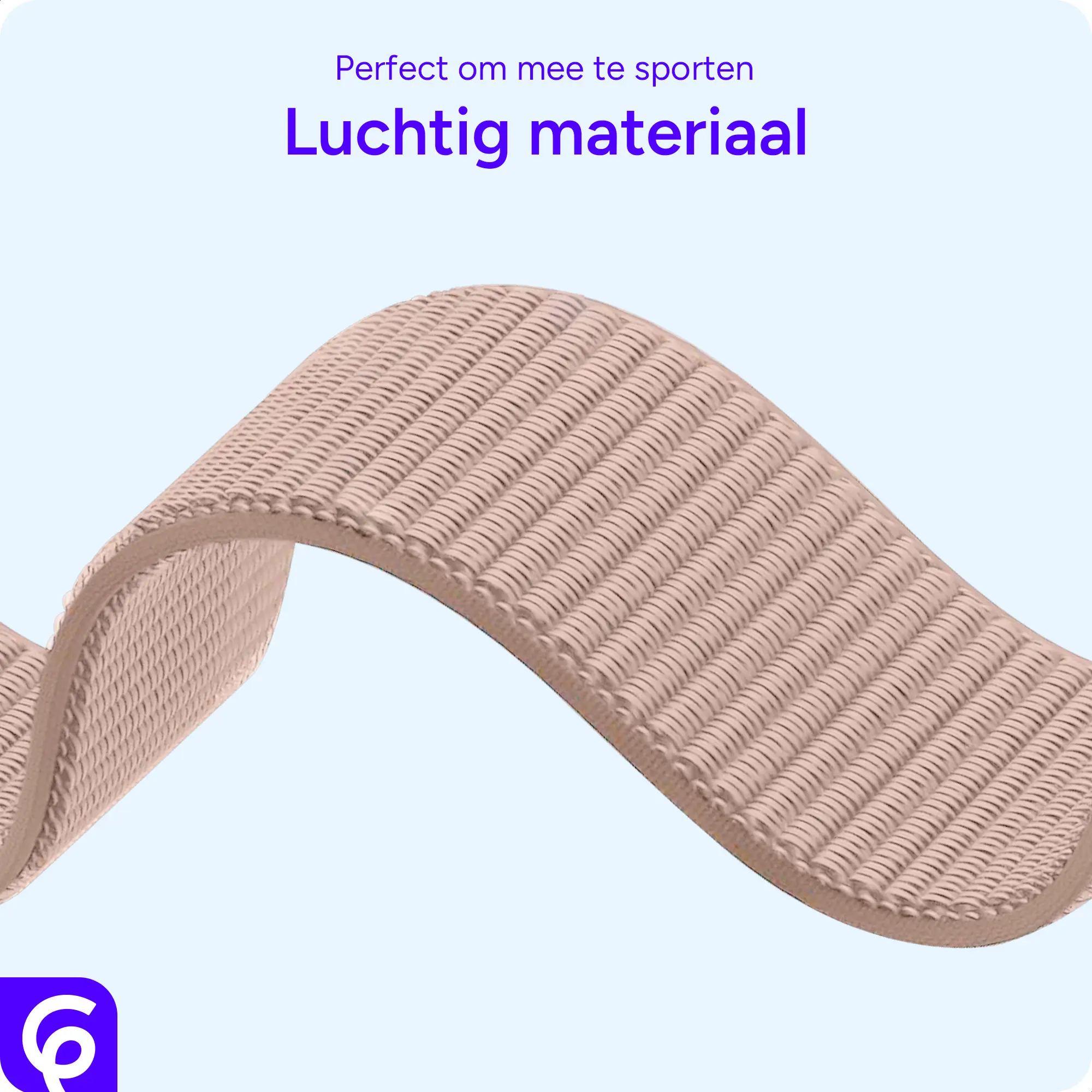 SBG Nylon Loop - Apple Watch Bandje - 38/40/41/42MM - Roze afbeelding 6