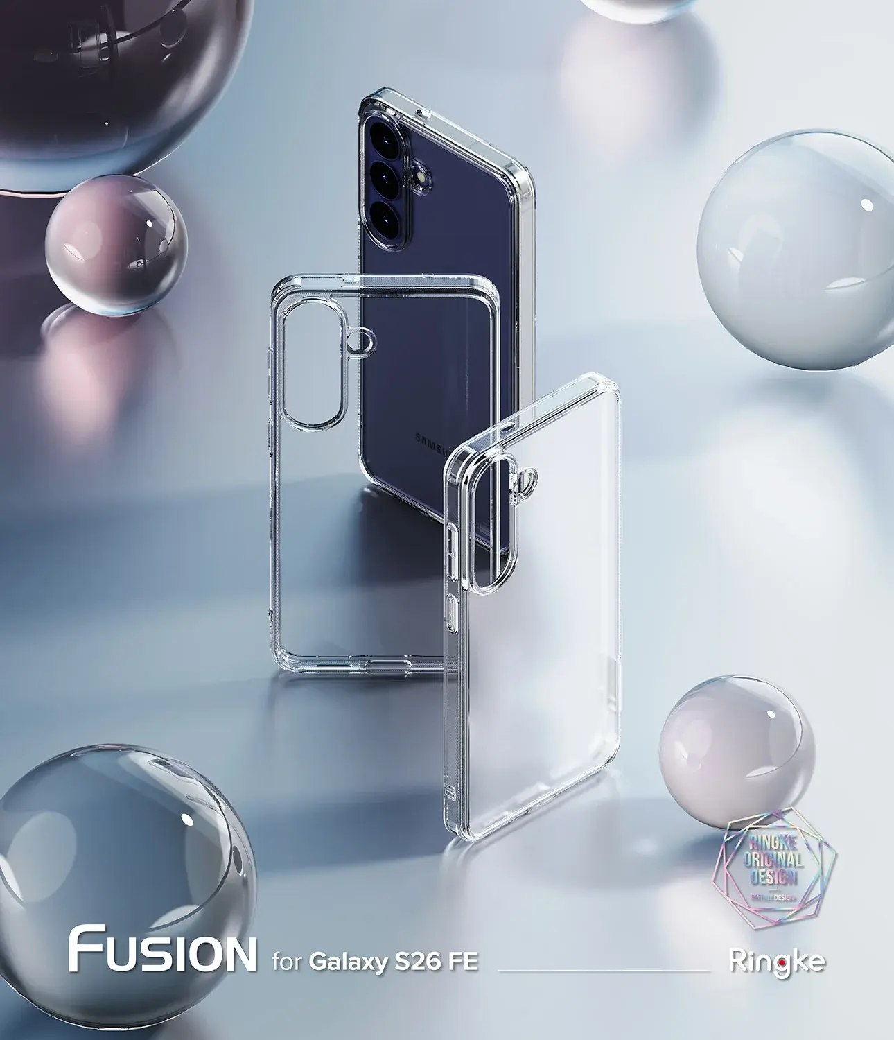 Ringke Fusion Samsung Galaxy S26 FE Hoesje Back Cover Matte Transparant afbeelding 12