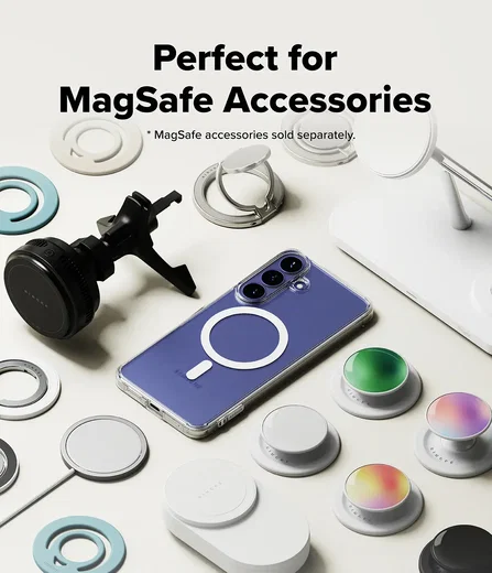 Ringke Fusion Magnetic Samsung Galaxy S26 FE Hoesje MagSafe Back Cover Clear afbeelding 11