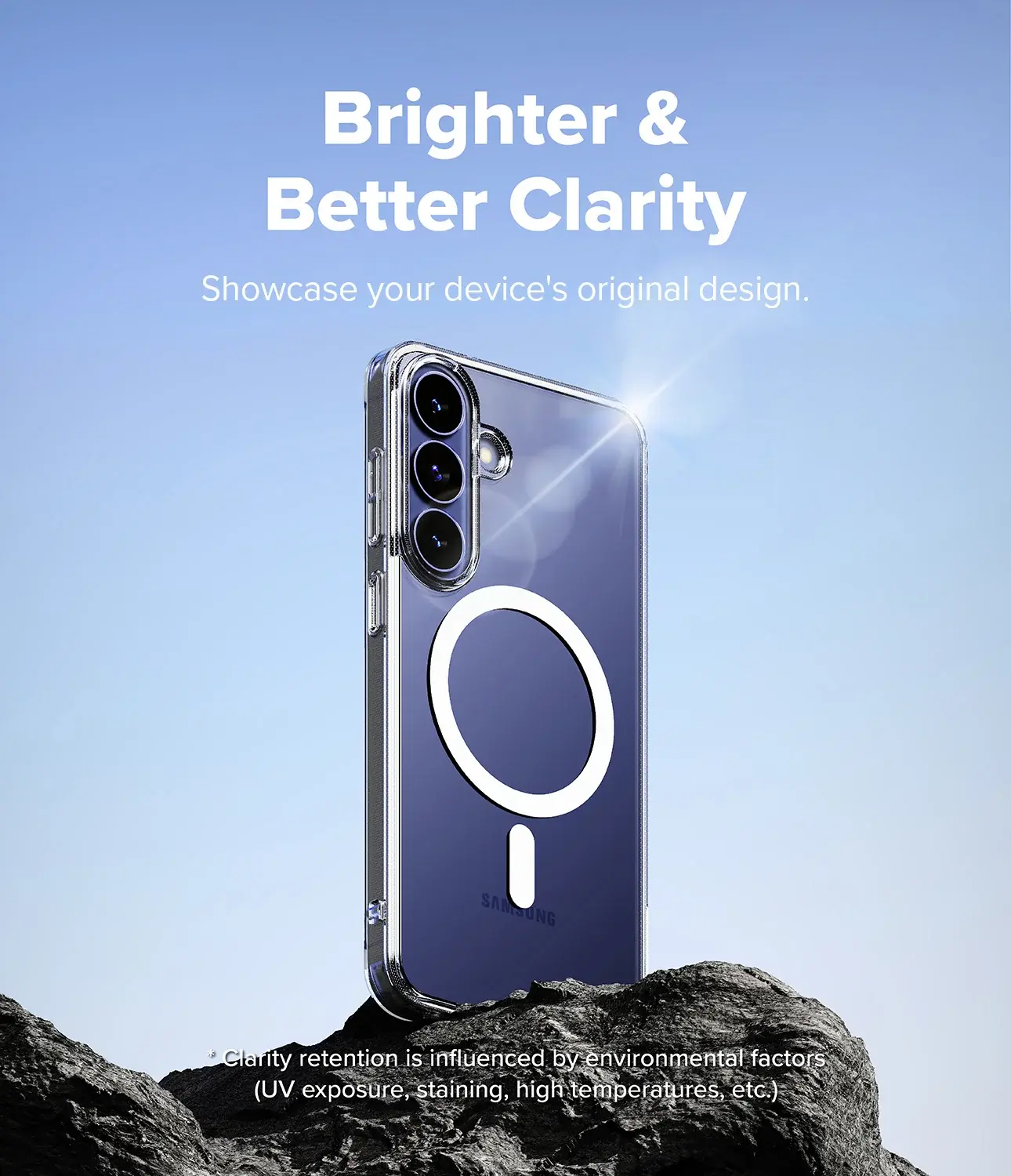 Ringke Fusion Magnetic Samsung Galaxy S26 FE Hoesje MagSafe Back Cover Clear afbeelding 9