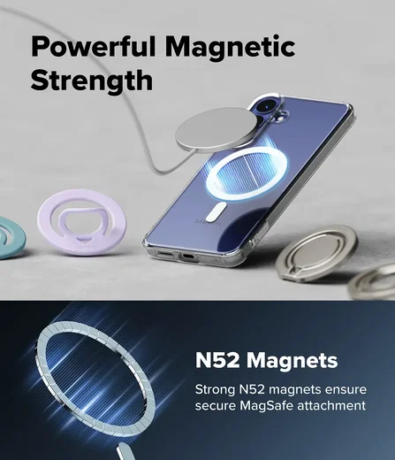 Ringke Fusion Magnetic Samsung Galaxy S26 FE Hoesje MagSafe Back Cover Clear afbeelding 5