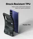 Ringke Onyx Samsung Galaxy S26 FE Hoesje Flexibel TPU Back Cover Camo Zwart afbeelding 3