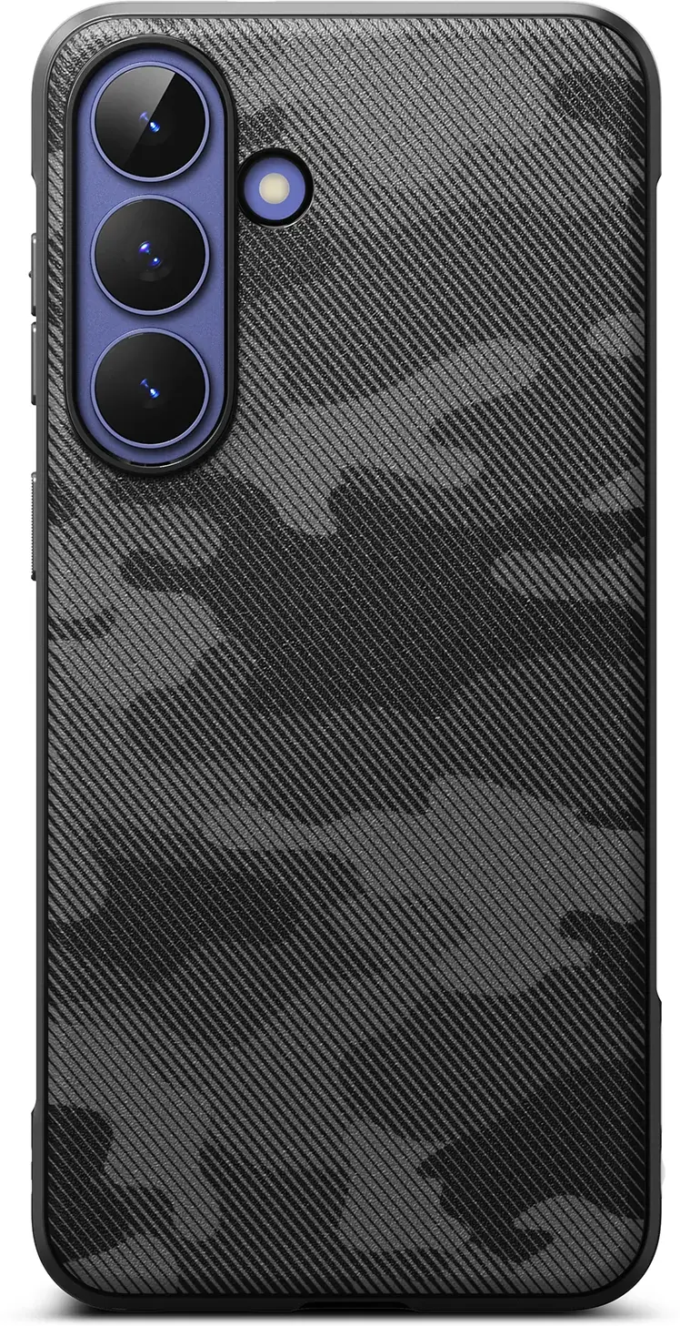 Ringke Onyx Samsung Galaxy S26 FE Hoesje Flexibel TPU Back Cover Camo Zwart afbeelding 1