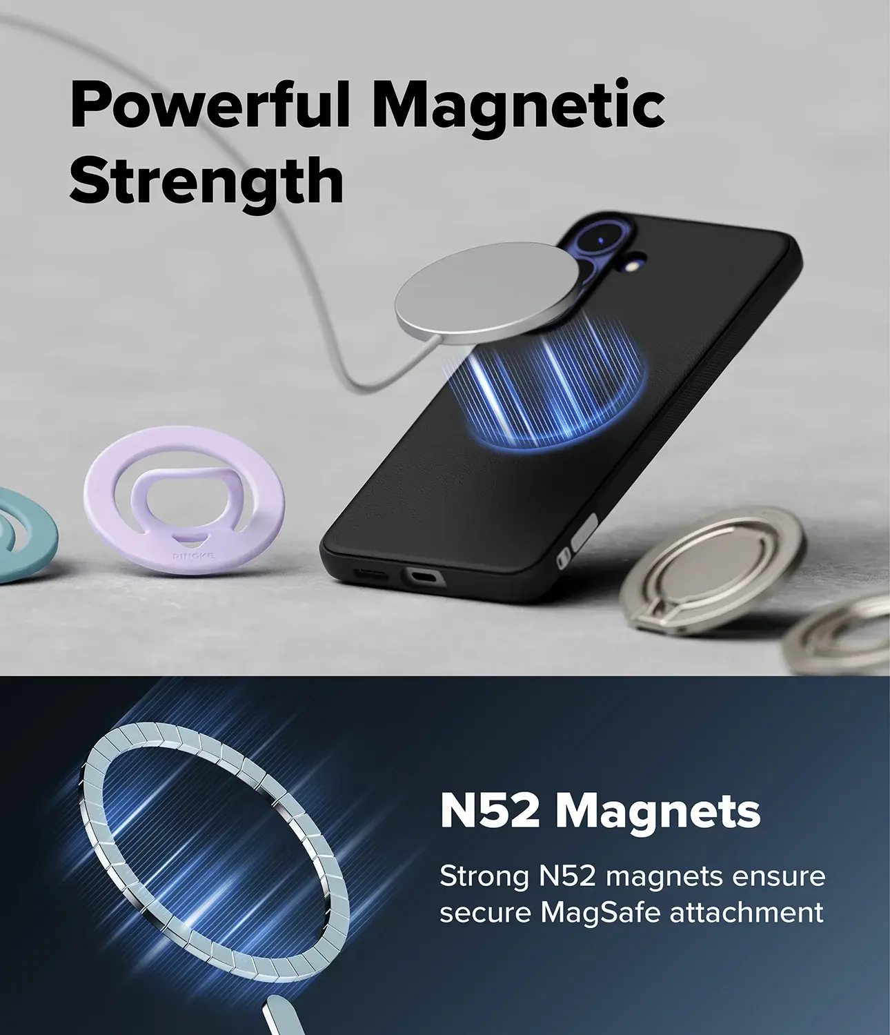 Ringke Onyx Magnetic Samsung Galaxy S26 FE Hoesje MagSafe Zwart afbeelding 6