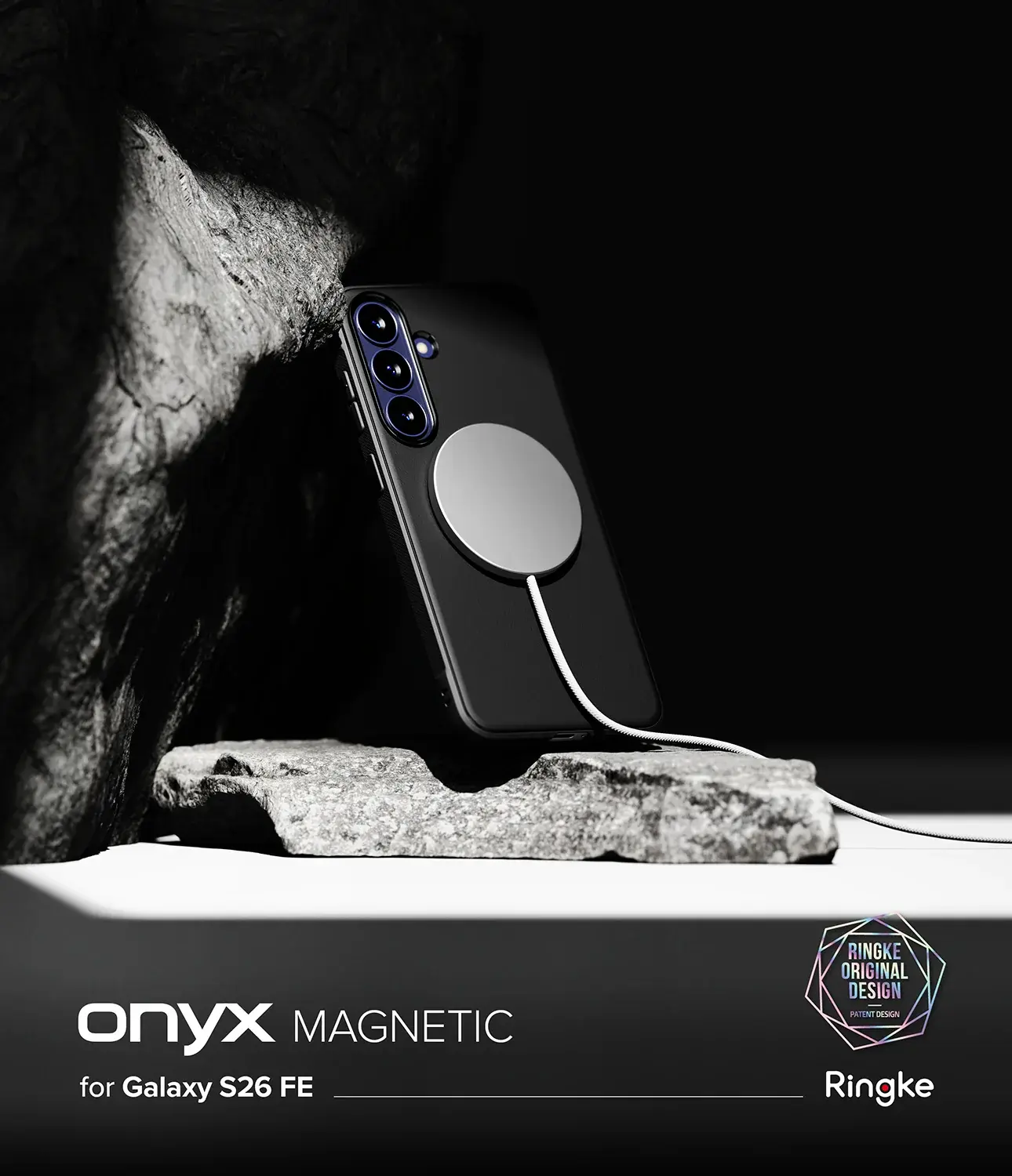 Ringke Onyx Magnetic Samsung Galaxy S26 FE Hoesje MagSafe Zwart afbeelding 14