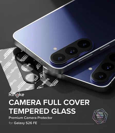 Ringke Camera Tempered Glass Samsung Galaxy S26 FE Camera Protector 2-Pack afbeelding 10