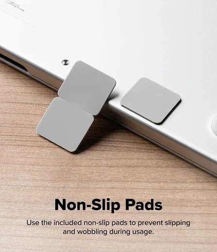 Ringke Step-Fit Mini Opvouwbare Laptop en Tablet Standaard Zilver afbeelding 7