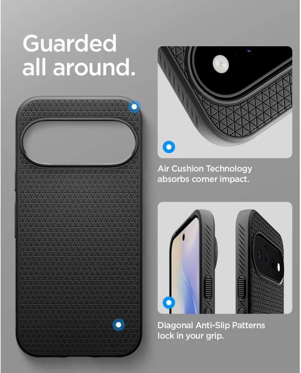 Spigen Liquid Air MagFit Google Pixel 11 Hoesje MagSafe Back Cover Zwart afbeelding 4