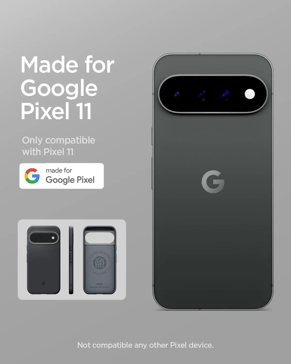 Spigen Nano Pop MagFit Google Pixel 11 Hoesje MagSafe Back Cover Zwart afbeelding 2