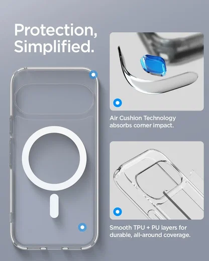 Spigen Ultra Hybrid MagFit Google Pixel 11 Hoesje MagSafe Transparant Wit afbeelding 4