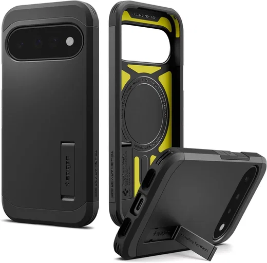 Spigen Tough Armor Google Pixel 11 Hoesje MagSafe Back Cover Zwart afbeelding 1