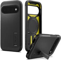Spigen Tough Armor Google Pixel 11 Hoesje MagSafe Back Cover Zwart afbeelding