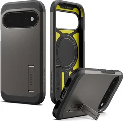 Spigen Tough Armor Google Pixel 11 Hoesje MagSafe Back Cover Gunmetal afbeelding
