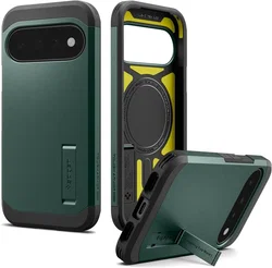 Spigen Tough Armor Google Pixel 11 Hoesje MagSafe Back Cover Groen afbeelding