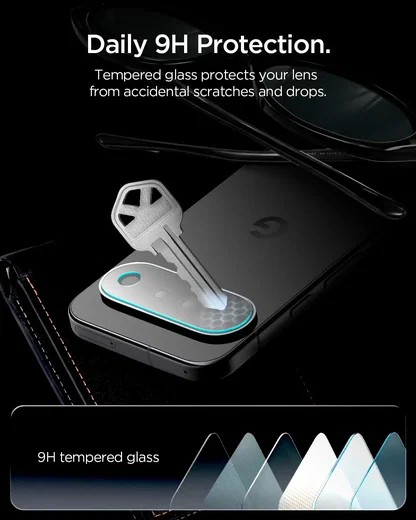 Spigen EZ Fit Optik Pro Google Pixel 11 Camera Lens Protector (2-Pack) afbeelding 3