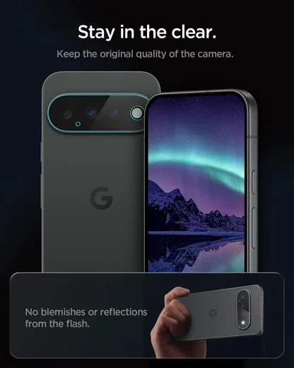 Spigen EZ Fit Optik Pro Google Pixel 11 Camera Lens Protector (2-Pack) afbeelding 6