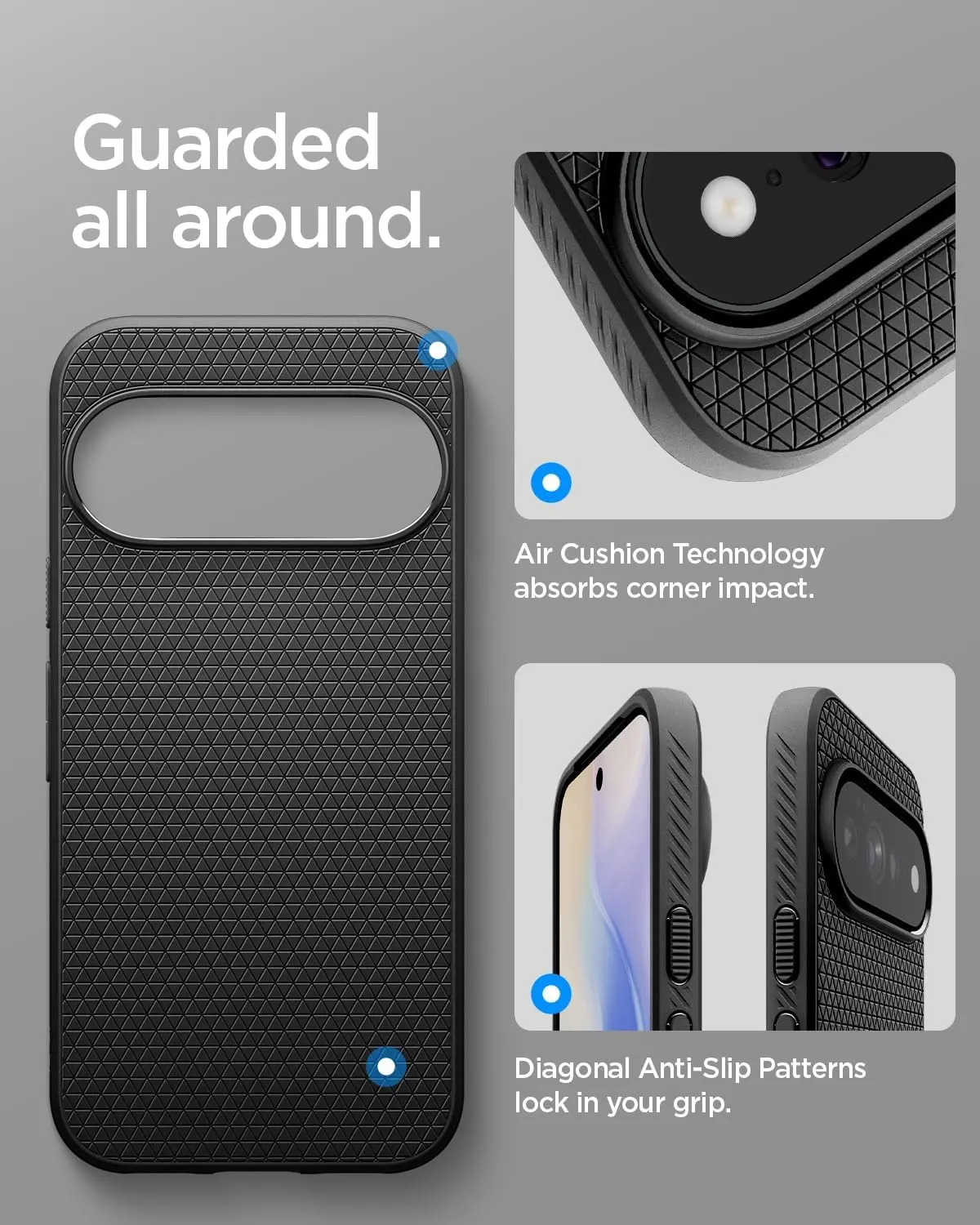 Spigen Liquid Air MagFit Google Pixel 11 Pro XL Hoesje MagSafe Back Cover Zwart afbeelding 6
